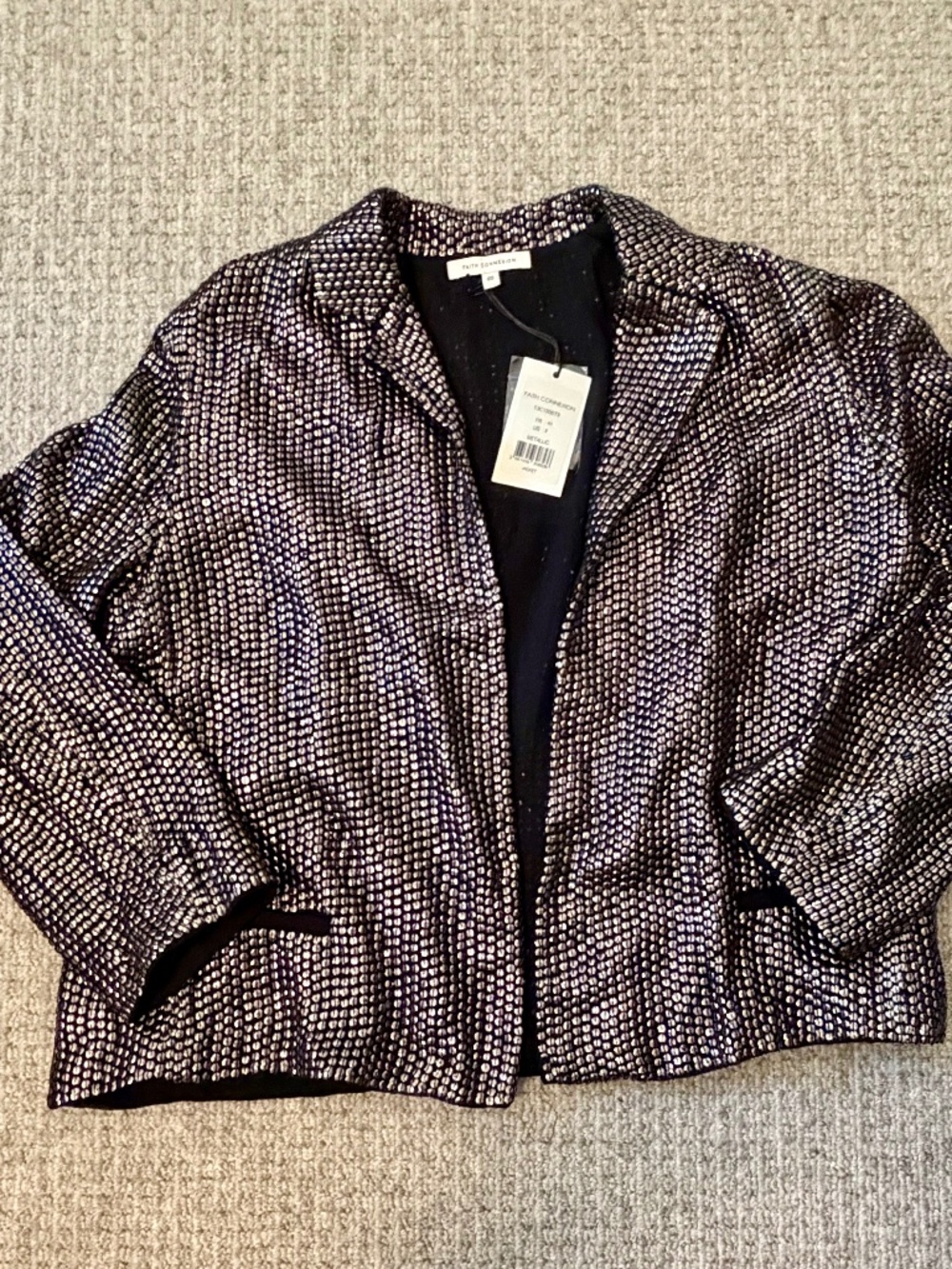 Faith Connexion Metallic Stud Jacket